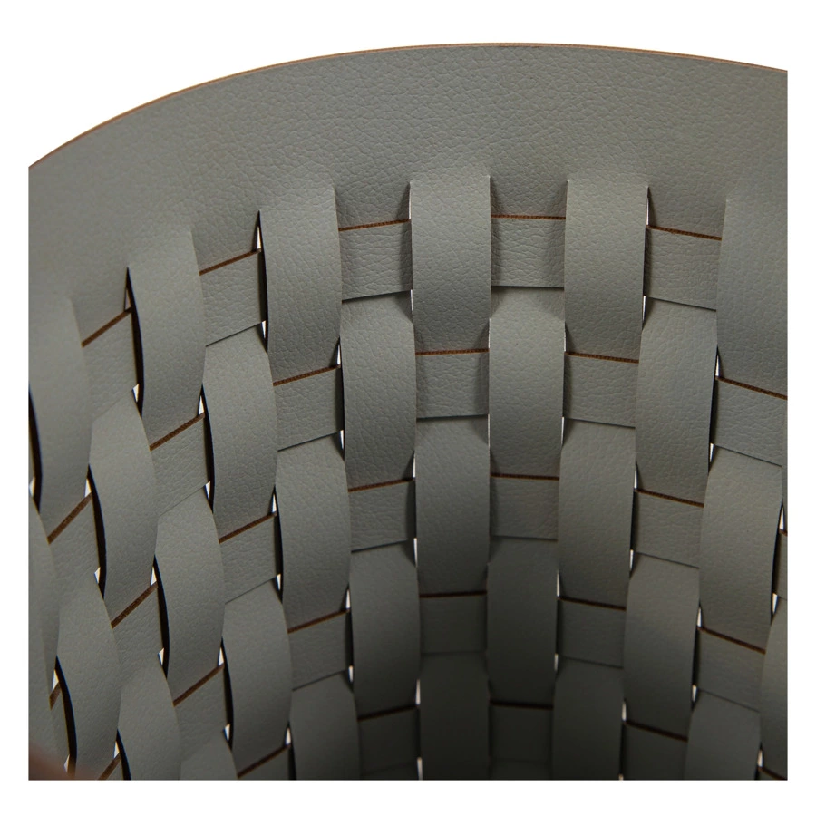 Корзина ADJ Bottega-15 d20x25 см, кожа натуральная, пепельная роза