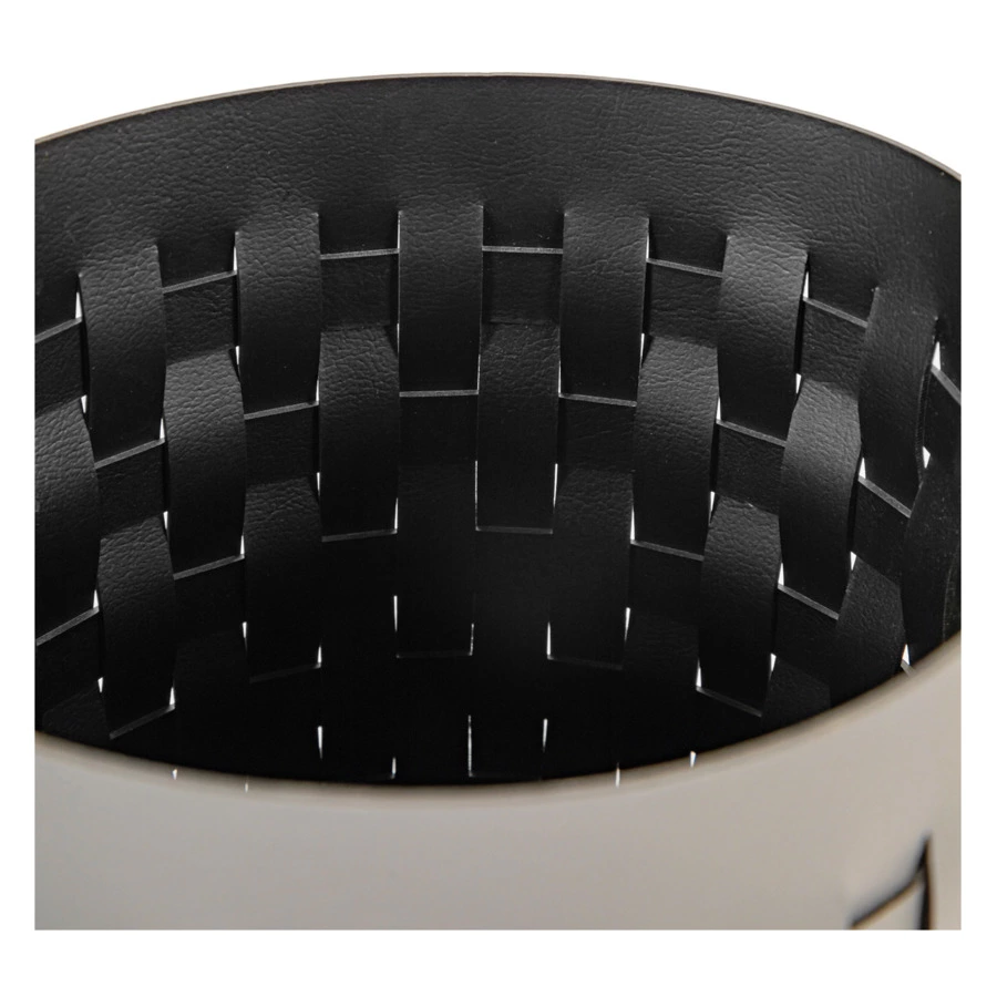 Корзина ADJ Bottega-15 d20x25 см, кожа натуральная, серый