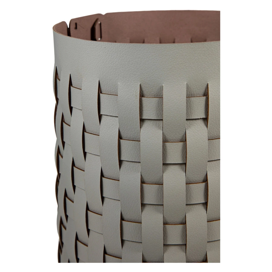 Корзина ADJ Bottega-15 d20x25 см, кожа натуральная, устричный