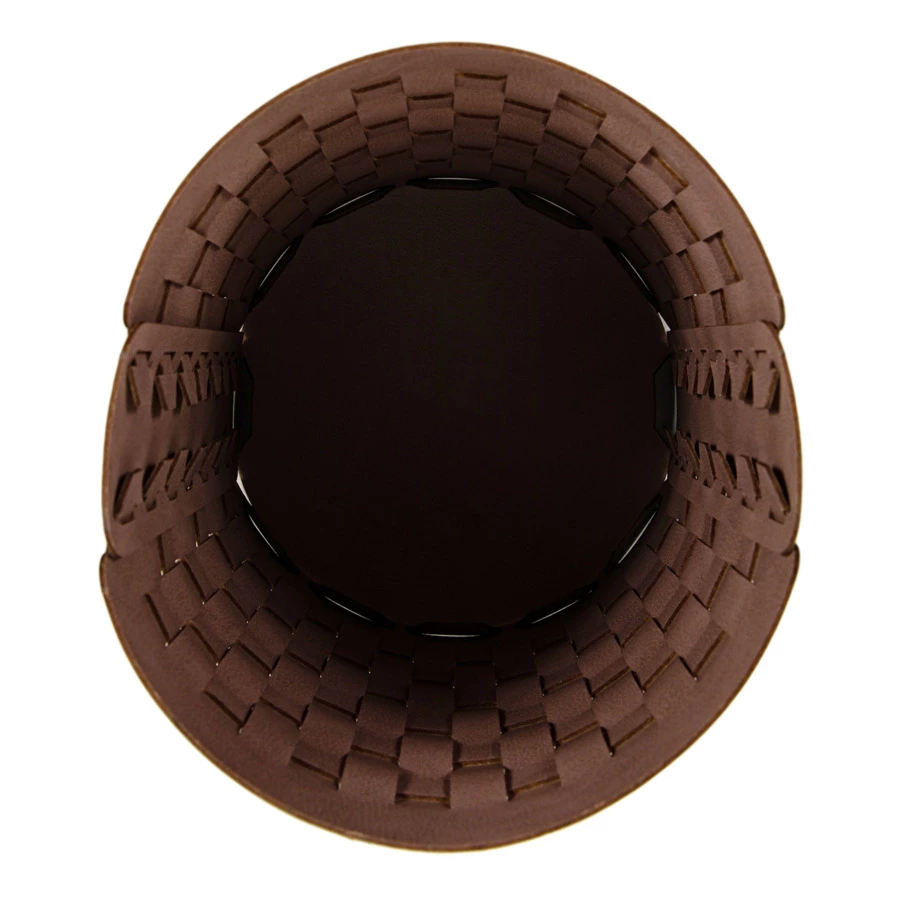 Корзина ADJ Bottega-15 d20x25 см, кожа натуральная, устричный