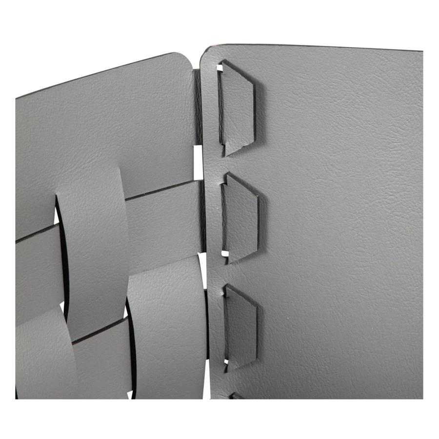 Корзина ADJ Bottega 35x40х35 см, кожа натуральная, черный