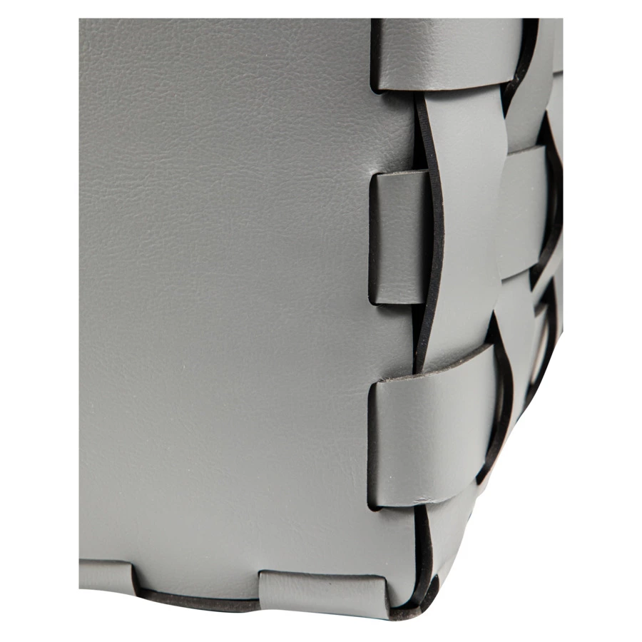 Корзина ADJ Dubai 35x35х40 см, кожа натуральная, серый