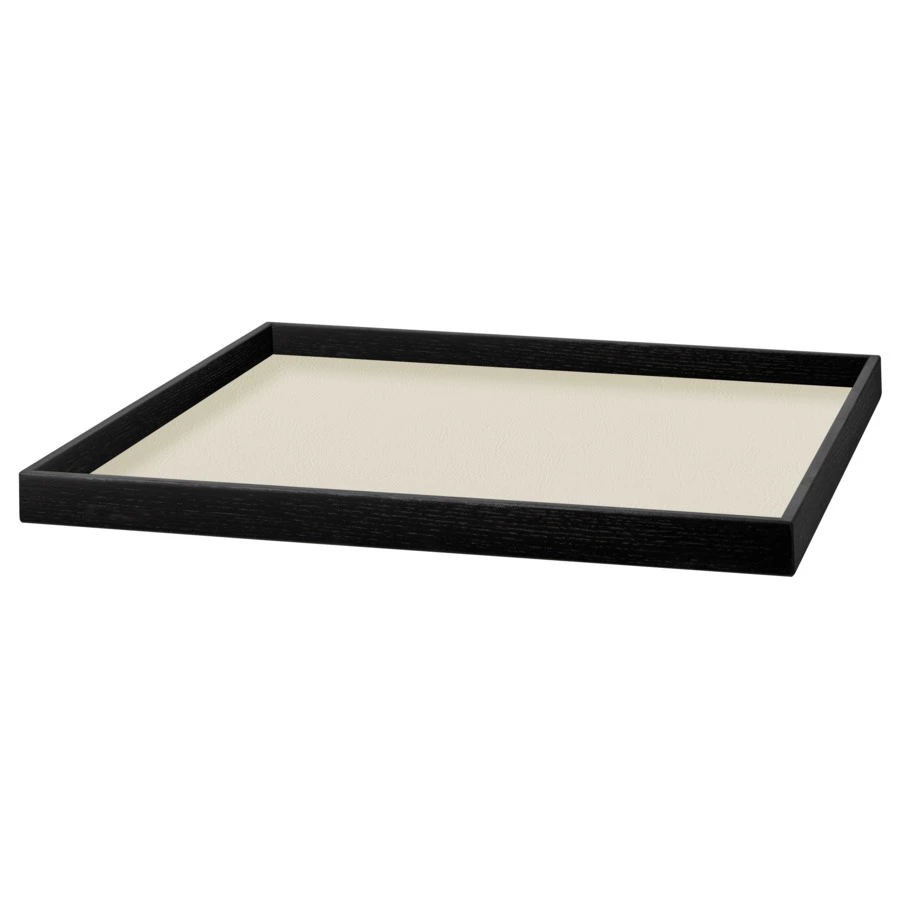 Поднос ADJ Mondo 35х3 см, кожа натуральная, панна котта