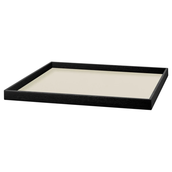 Поднос ADJ Mondo 35х3 см, кожа натуральная, панна котта