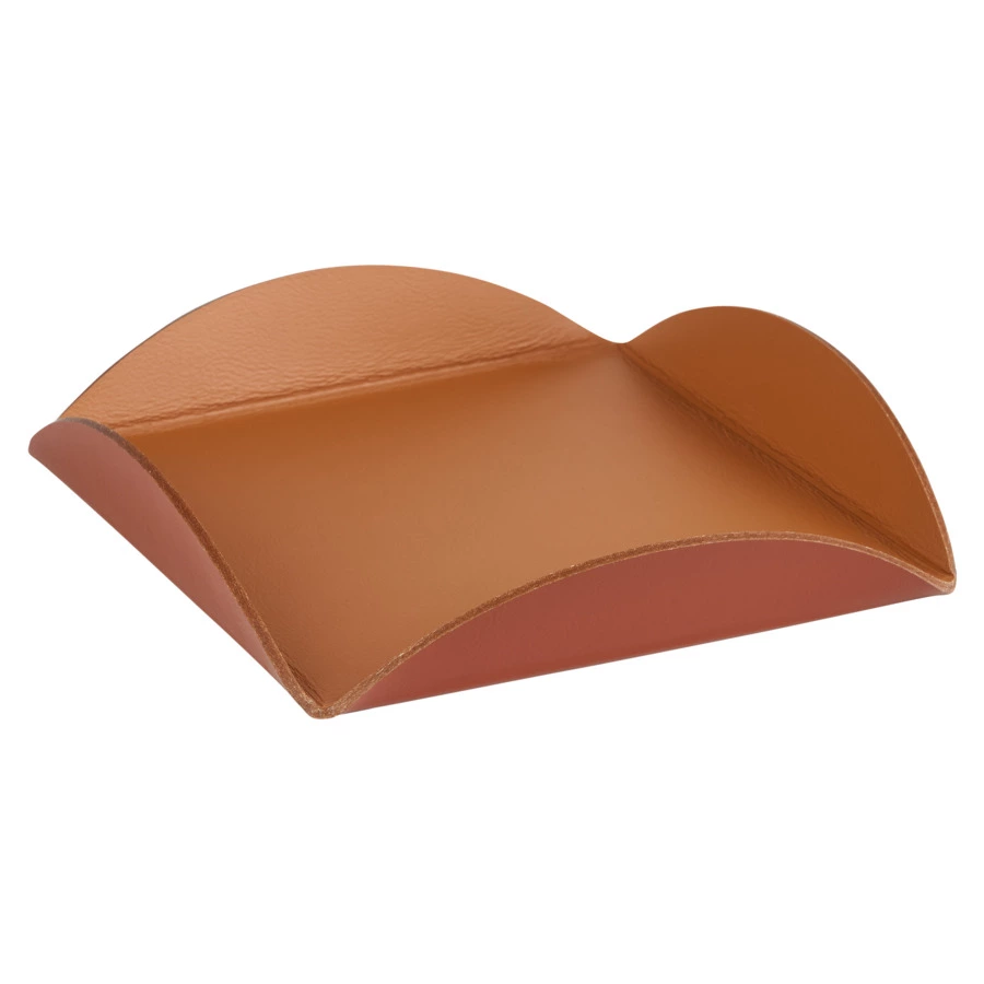Подставка для сервировки ADJ 30х30 см, кожа натуральная, коньяк