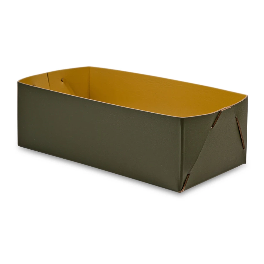 Салфетница ADJ 23х12х7,5 см, кожа натуральная, оливковый