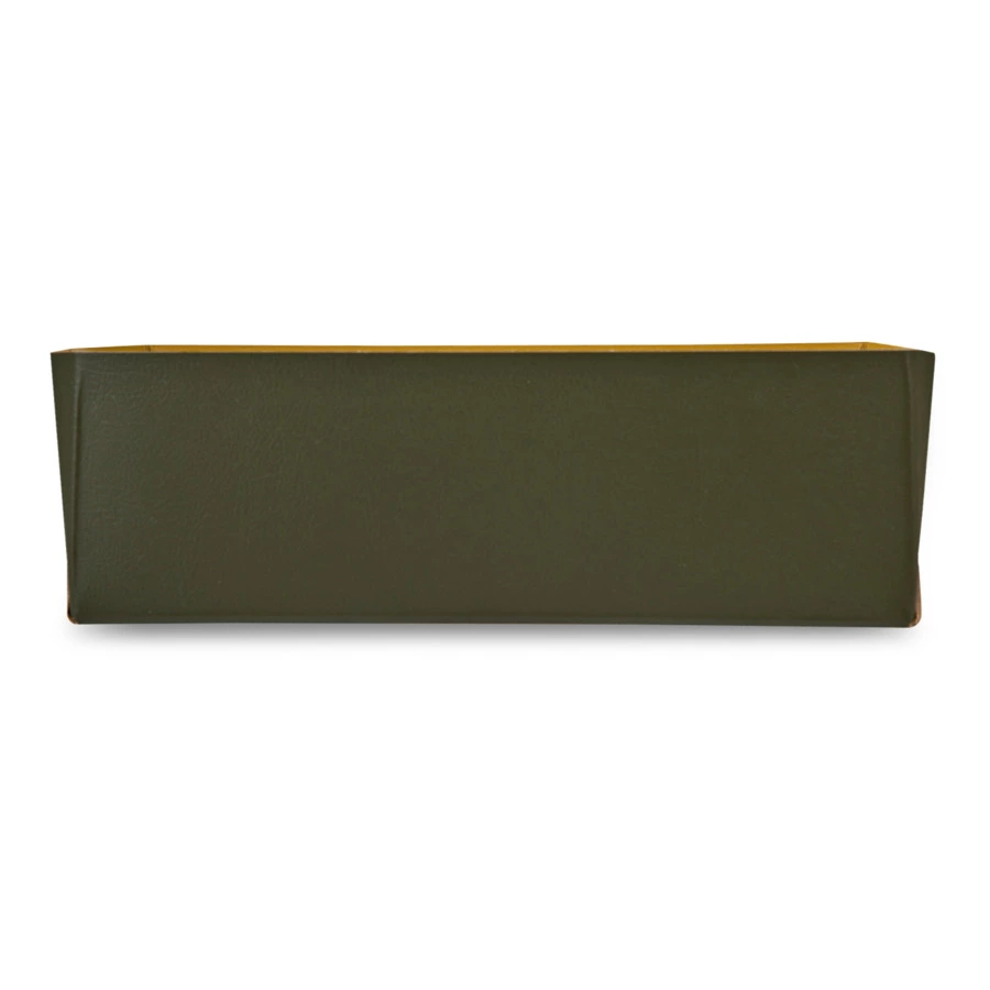 Салфетница ADJ 23х12х7,5 см, кожа натуральная, оливковый