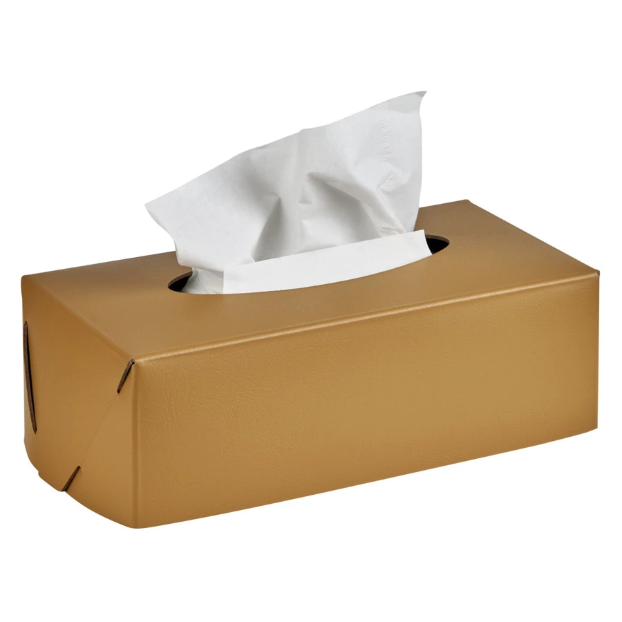 Салфетница ADJ 23х12х7,5 см, кожа натуральная, горчичный