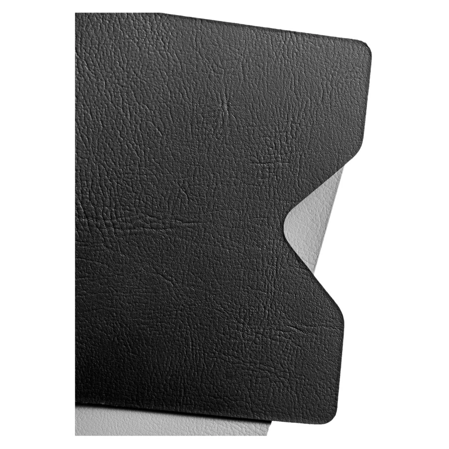 Салфетница ADJ Wind 13х3,8 см, кожа натуральная, черный