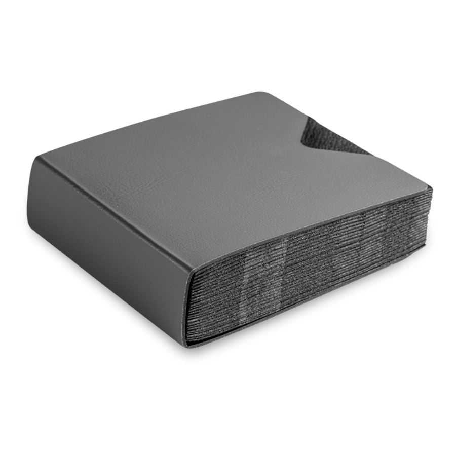 Салфетница ADJ Wind 13х3,8 см, кожа натуральная, серый