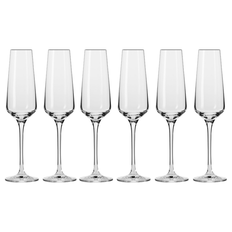 Набор фужеров для шампанского Krosno Авангард 180 мл, стекло, 6 шт набор фужеров для шампанского романтика 170 мл 6 шт kro f073346017020050 6 krosno