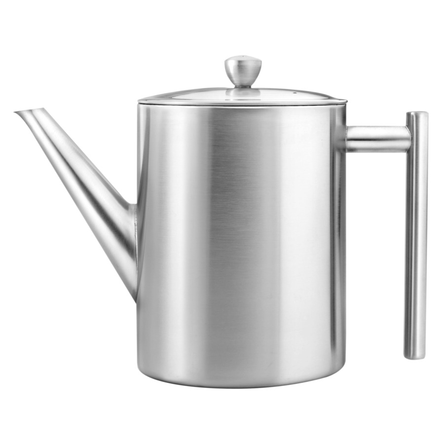 Чайник заварочный Bredemeijer Minuet Cylindre с двойными стенками 1,2 л, сталь, матовый