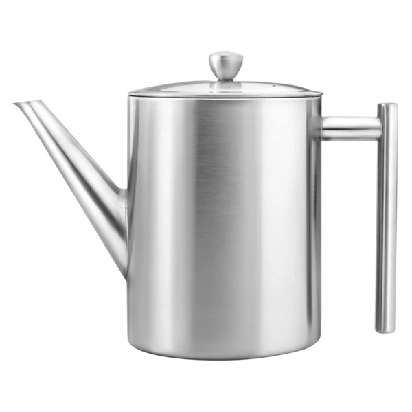 Чайник заварочный Bredemeijer Minuet Cylindre с двойными стенками 1,2 л, сталь, матовый