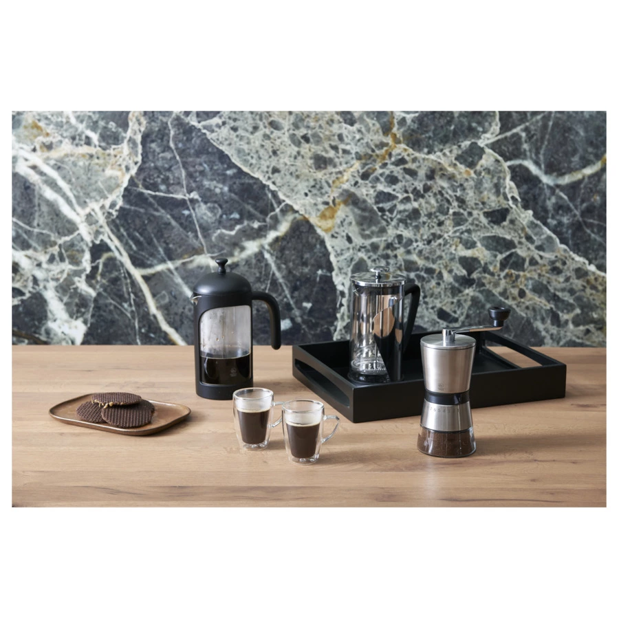 Френч-пресс Leopold Vienna Puglia 1 л, стекло, черный