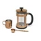 Набор для приготовления кофе Leopold Vienna, френч-пресс 800 мл, молочник, мерная ложка, медный