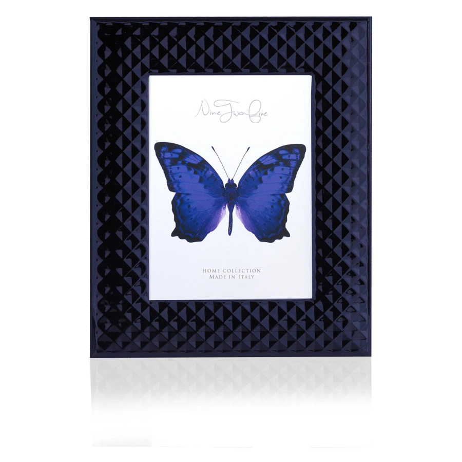 Рамка для фото Intersilver Авангард 18x24 см, темно-синий, сталь с посеребрением