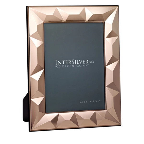 Рамка для фото Intersilver Бриллиант 13x18см, бронза, сталь с посеребрением