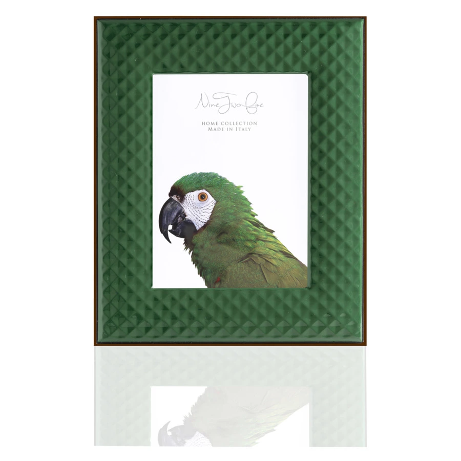 Рамка для фото Intersilver Авангард 13x18 см, изумрудный, алюминий с посеребрением