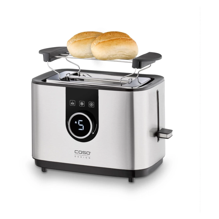 Тостер Caso Selection T2 на 2 ломтика, сталь нержавеющая