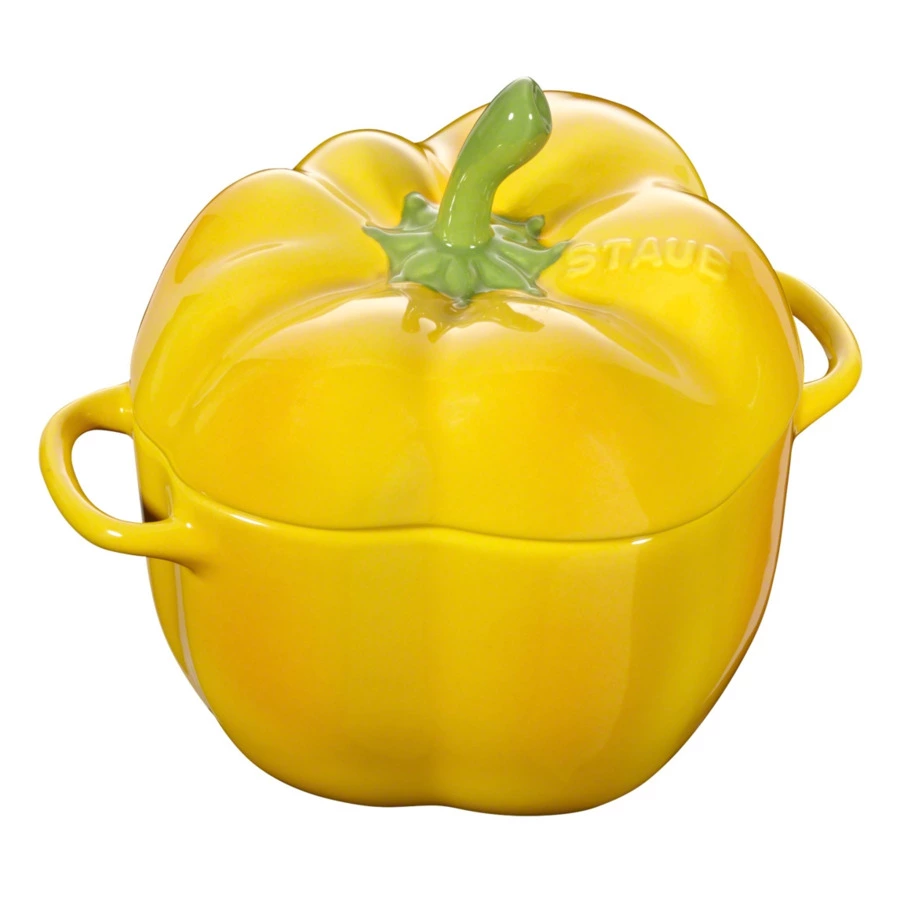 Кокот Staub Ceramic Перец 500мл, d12см, керамика, желтый-Sale