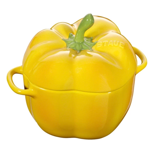 Кокот Staub Ceramic Перец 500мл, d12см, керамика, желтый-Sale