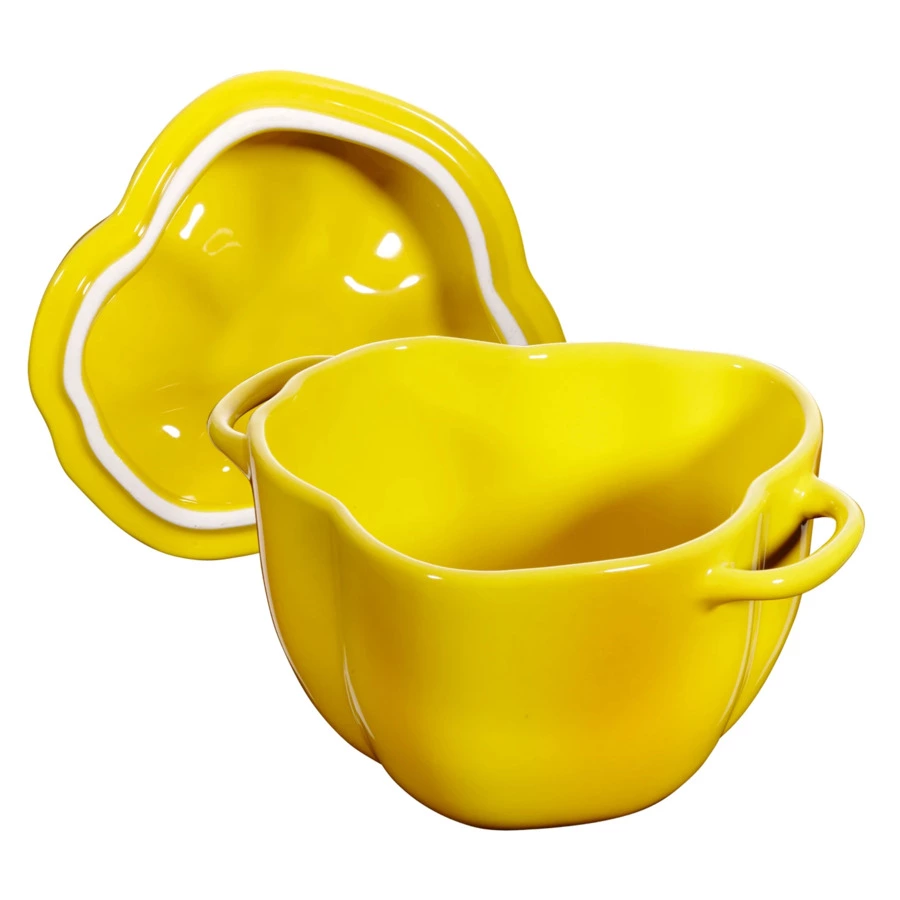 Кокот Staub Ceramic Перец 500мл, d12см, керамика, желтый-Sale