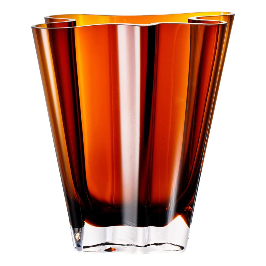 Ваза Rosenthal Поток 20 см, стекло, янтарная