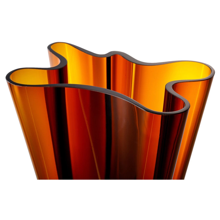 Ваза Rosenthal Поток 20 см, стекло, янтарная