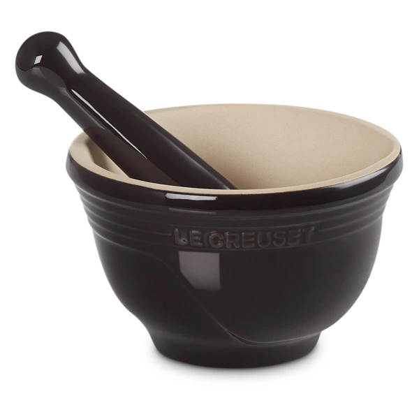 Ступка Le Creuset Stoneware, керамика, черный оникс