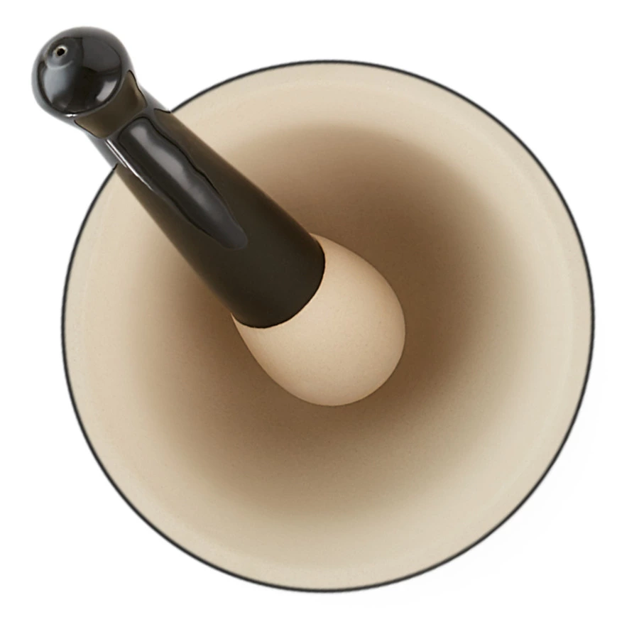 Ступка Le Creuset Stoneware, керамика, черный оникс