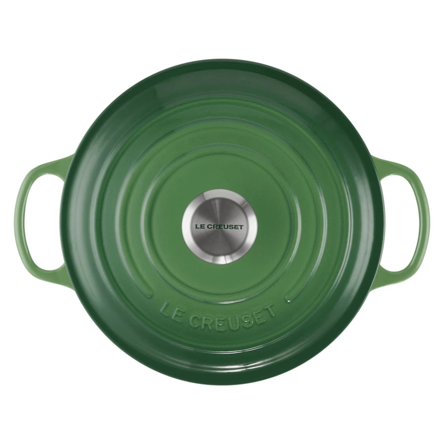 Кастрюля Le Creuset Cast Iron - Signature 24 см, стальная ручка, чугун, зеленый бамбук