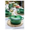 Кастрюля Le Creuset Cast Iron - Signature 24 см, стальная ручка, чугун, зеленый бамбук