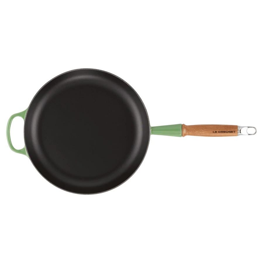 Сковорода с деревянной ручкой Le Creuset Cast Iron - Signature Signature 28 см, чугун, зеленый бамбу