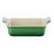 Блюдо прямоугольное Le Creuset Stoneware Heritage 19 см, керамика, зеленый бамбук