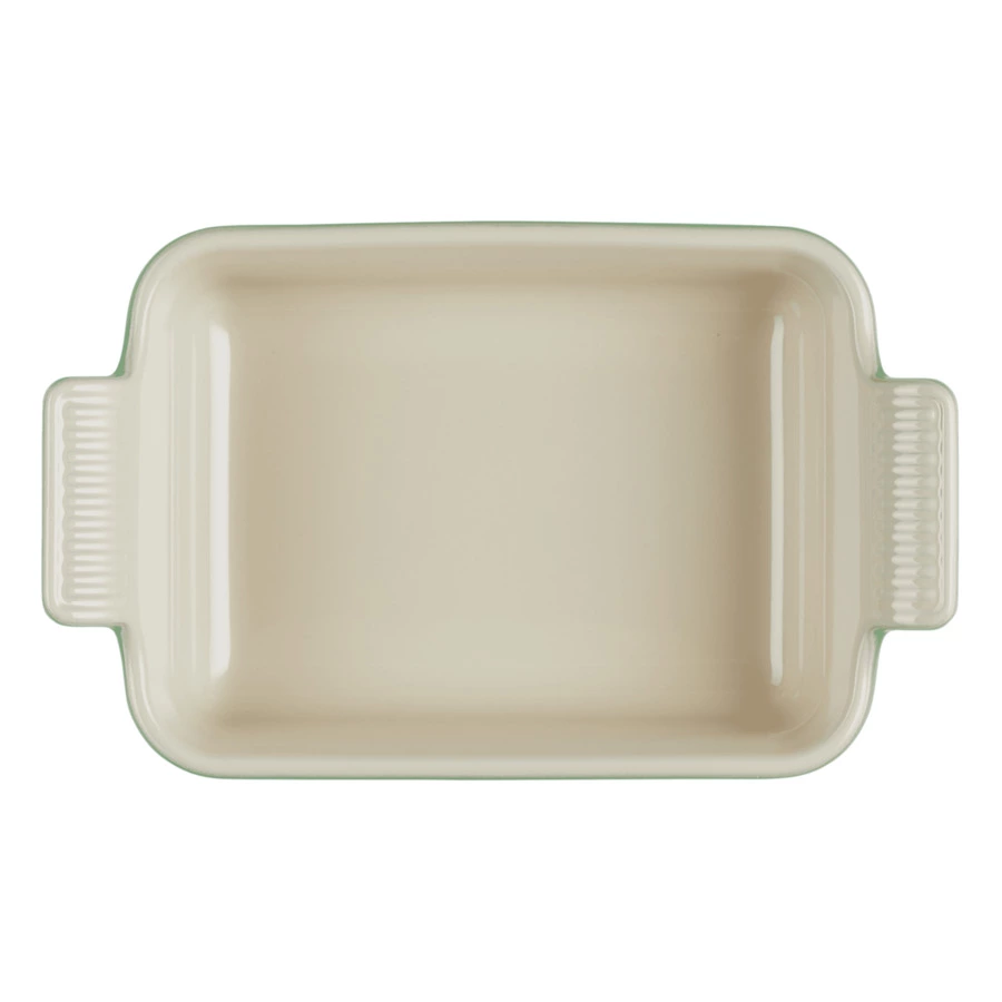 Блюдо прямоугольное Le Creuset Stoneware Heritage 19 см, керамика, зеленый бамбук