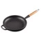 Сковорода с деревянной ручкой Le Creuset Signature 28 см, чугун, черный матовый
