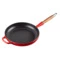 Сковорода с деревянной ручкой Le Creuset Signature 28 см, чугун, вишня