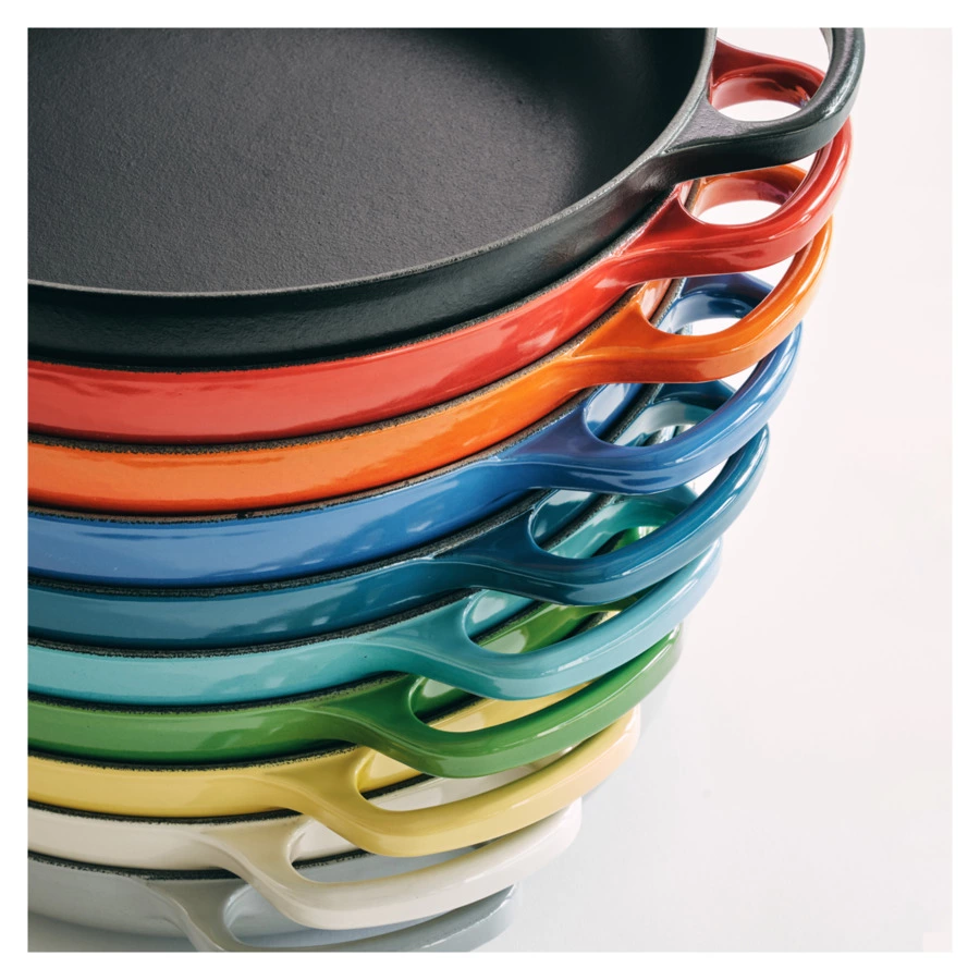 Сковорода с деревянной ручкой Le Creuset Signature 28 см, чугун, вишня