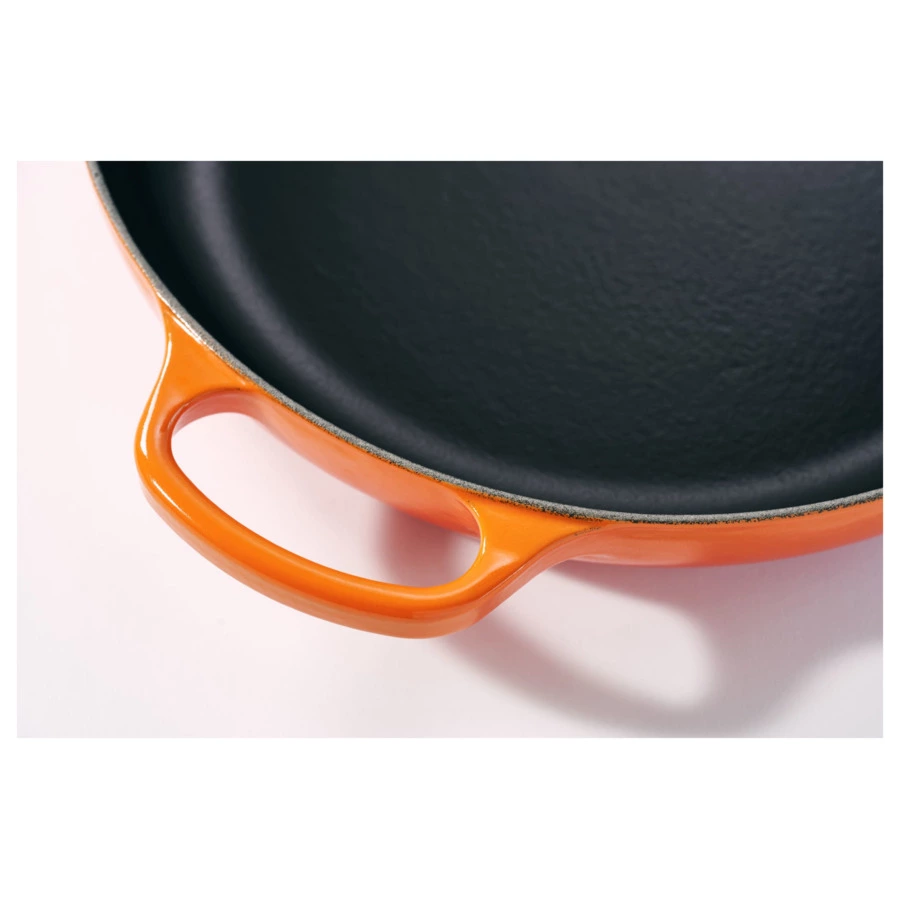 Сковорода с деревянной ручкой Le Creuset Signature 28 см, чугун, огненная лава