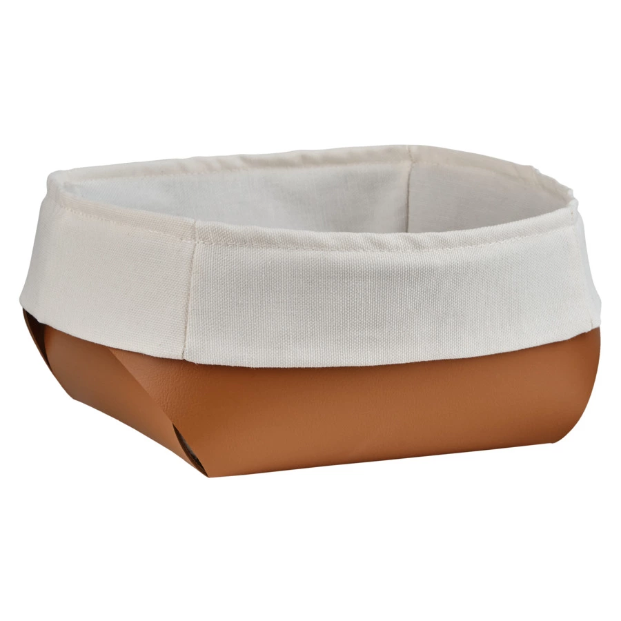 Хлебница со съемным мешочком ADJ Flora 20х20 см, коньяк