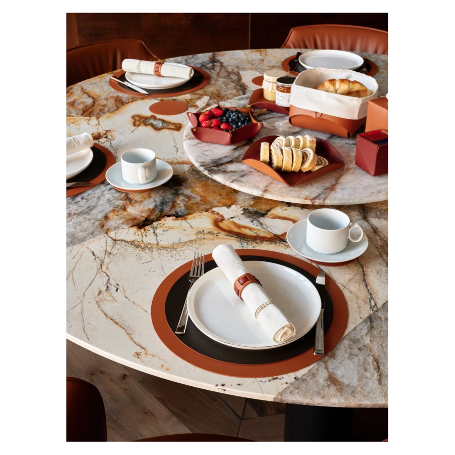 Хлебница со съемным мешочком ADJ Flora 20х20 см, коньяк