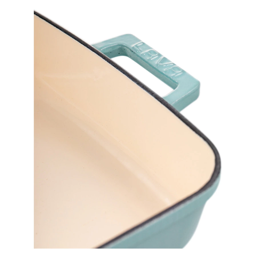 Форма для запекания LAVA 26х40 см, 4,8 л, чугун, бирюзовая