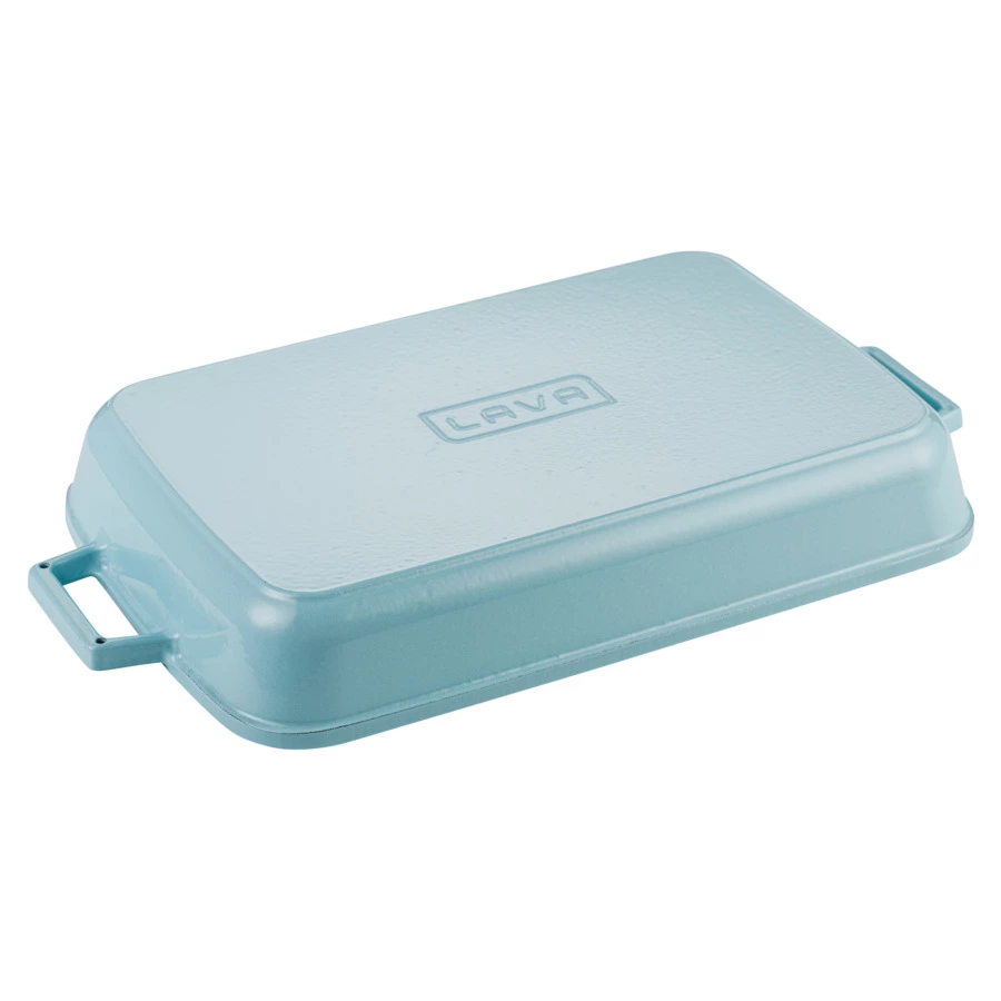 Форма для запекания LAVA 26х40 см, 4,8 л, чугун, бирюзовая