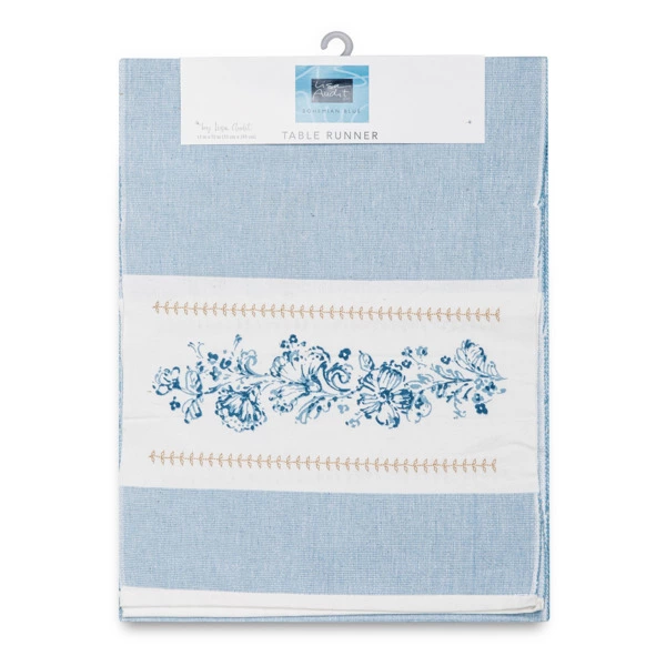 Скатерть-дорожка Kay Dee Designs Богемный синий 33х183 см, хлопок