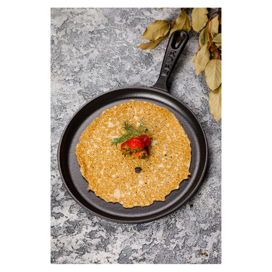 Сковорода блинная LAVA d26 см, чугун