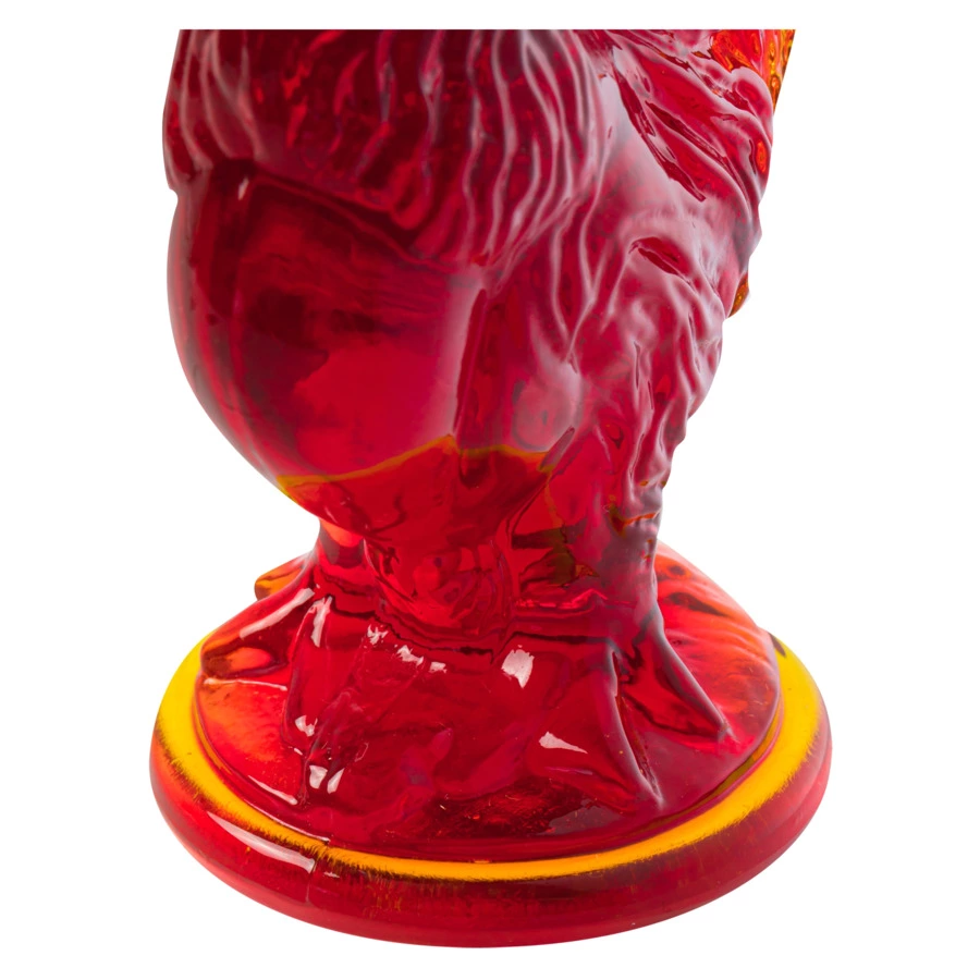 Фигурка ГХЗ Петушок 9,5 см, хрусталь, красный