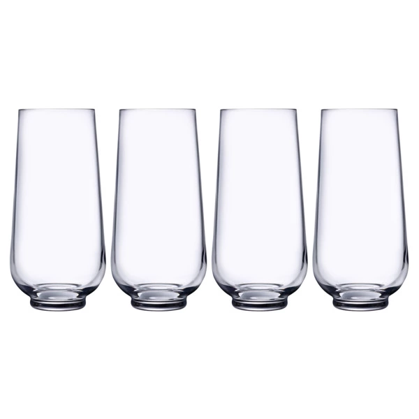Набор стаканов хайбол Nude Glass Хепберн 425 мл, 4 шт, стекло хрустальное