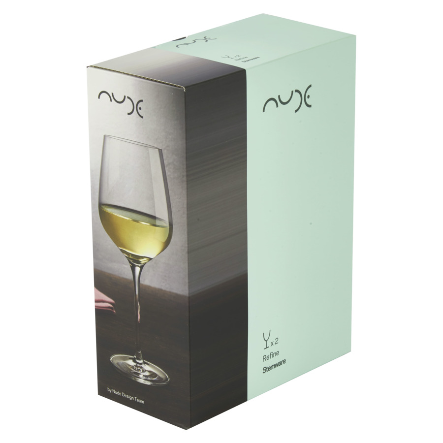 Набор бокалов для белого вина Nude Glass Совершенство 440 мл, 2 шт, стекло хрустальное