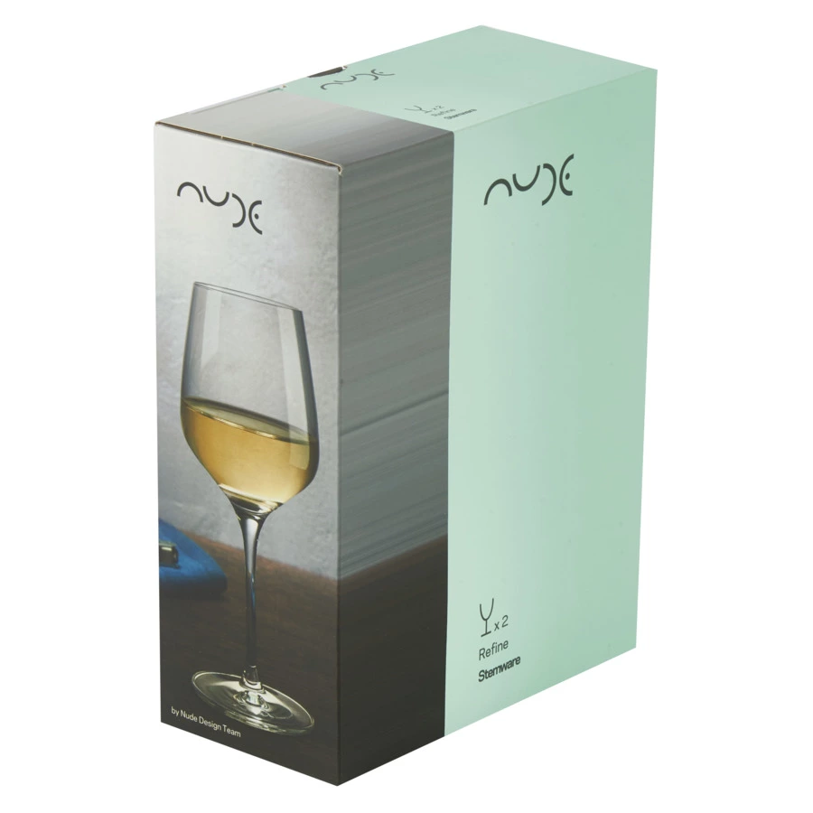 Набор бокалов для белого вина Nude Glass Совершенство 320 мл, 2 шт, стекло хрустальное