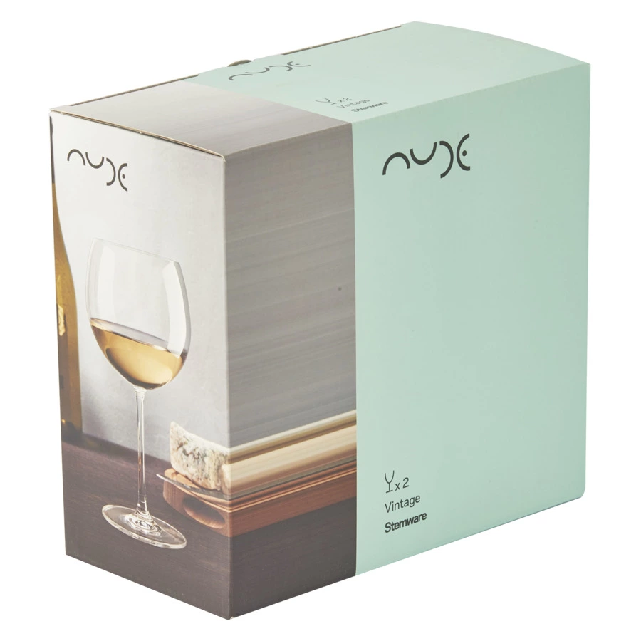 Набор бокалов для белого вина Nude Glass Винтаж 550 мл, 2 шт, стекло хрустальное